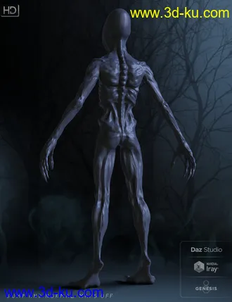 3D打印模型The Gobbler HD for Genesis 8 Male的图片