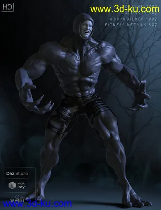 3D打印模型The Gobbler HD for Genesis 8 Male的图片