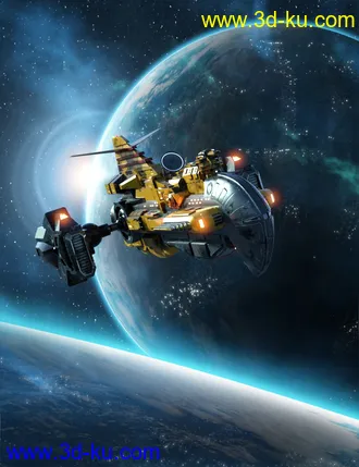 3D打印模型The Hammerhead X7A Explorer Starship的图片