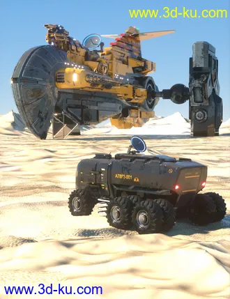 3D打印模型The Hammerhead X7A Explorer Starship的图片