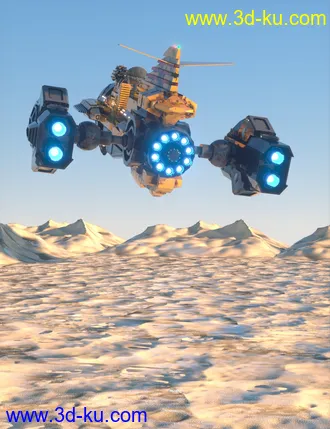 3D打印模型The Hammerhead X7A Explorer Starship的图片