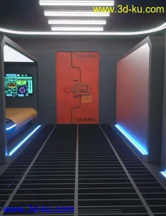 3D打印模型The Hammerhead X7A Explorer Starship的图片