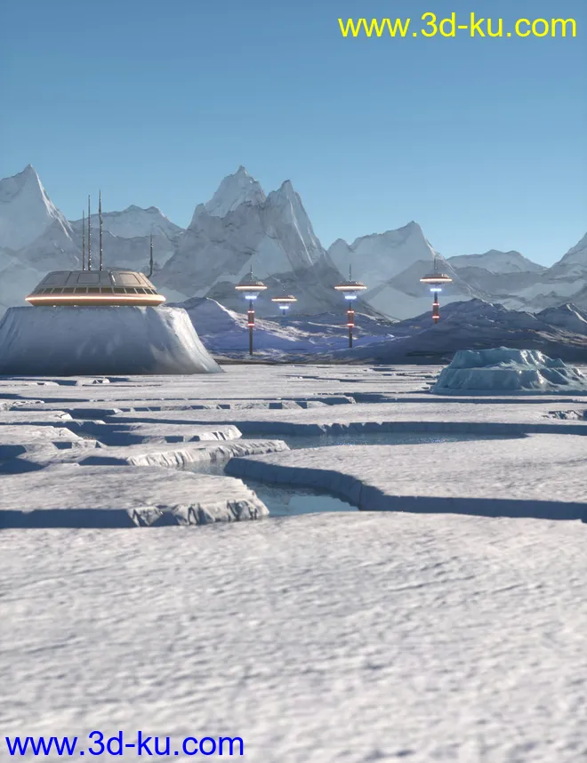 The Ice World Of Eros Prime Environment模型的图片1