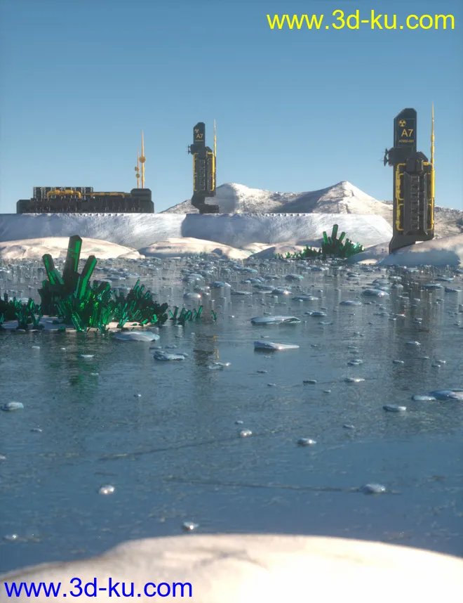 The Ice World Of Eros Prime Environment模型的图片2