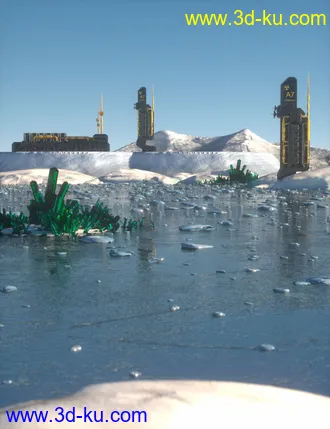 3D打印模型The Ice World Of Eros Prime Environment的图片