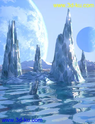 3D打印模型The Ice World Of Eros Prime Environment的图片
