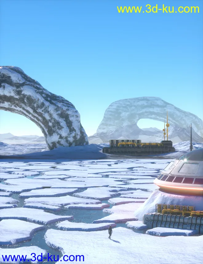 The Ice World Of Eros Prime Environment模型的图片6