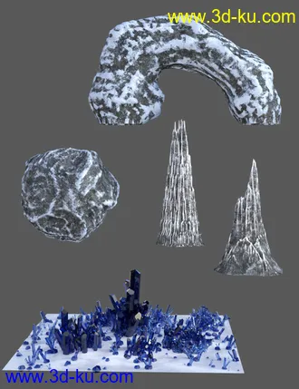 3D打印模型The Ice World Of Eros Prime Environment的图片