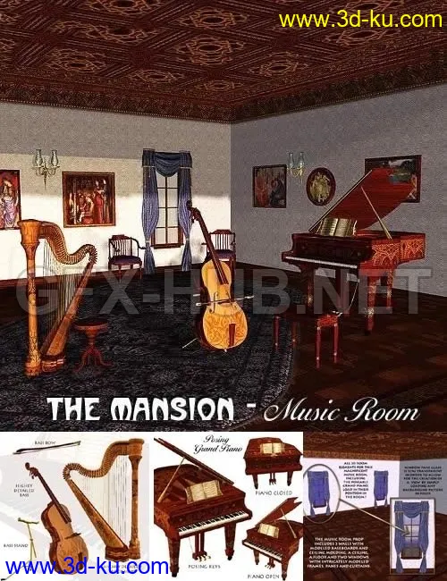 The Mansion - Music Room模型的图片1