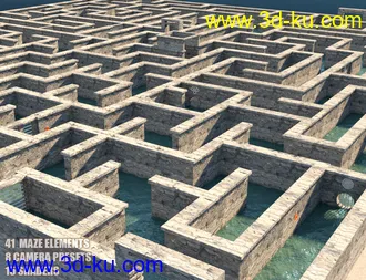 3D打印模型The Maze - Huge Labyrinth for Daz Studio的图片