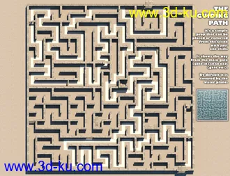 3D打印模型The Maze - Huge Labyrinth for Daz Studio的图片