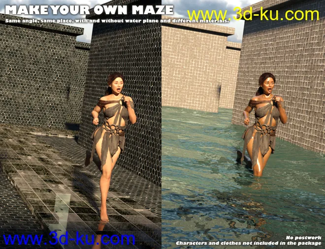 The Maze - Huge Labyrinth for Daz Studio模型的图片9