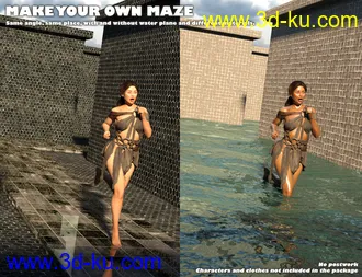 3D打印模型The Maze - Huge Labyrinth for Daz Studio的图片