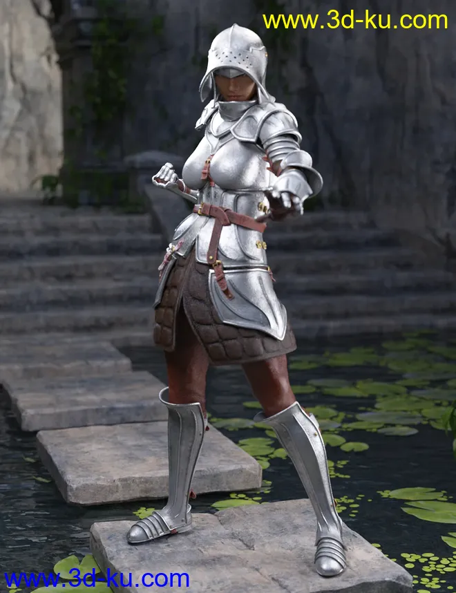 The Western Knight Series 05 for Genesis 8 Females模型的图片1