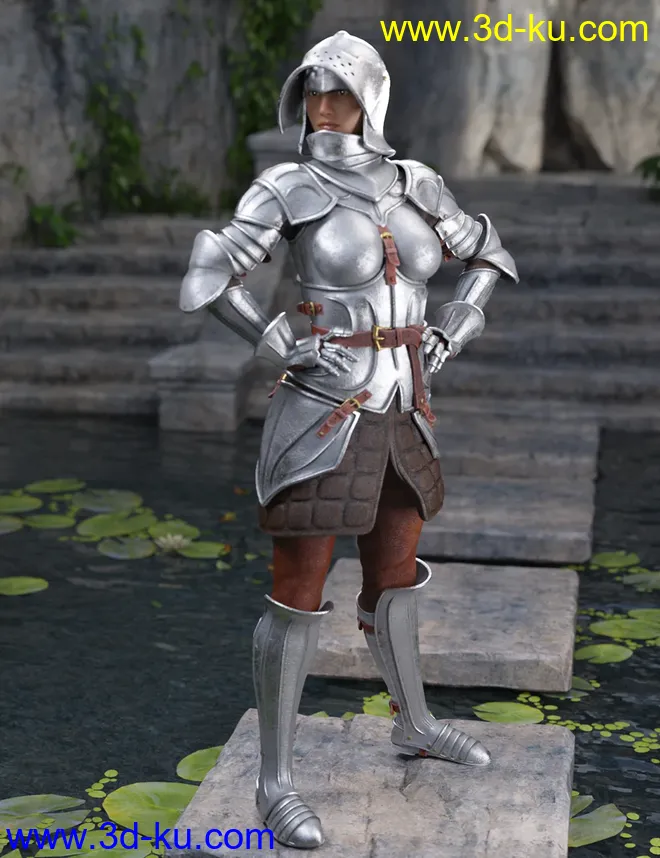 The Western Knight Series 05 for Genesis 8 Females模型的图片2