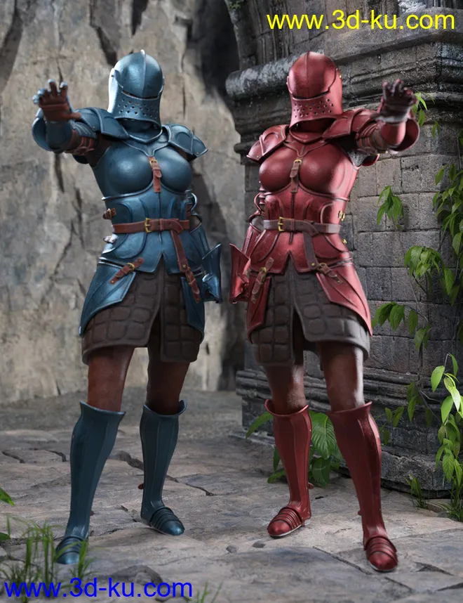 The Western Knight Series 05 for Genesis 8 Females模型的图片6