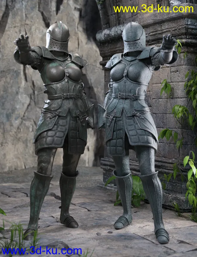 The Western Knight Series 05 for Genesis 8 Females模型的图片7