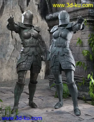 3D打印模型The Western Knight Series 05 for Genesis 8 Females的图片