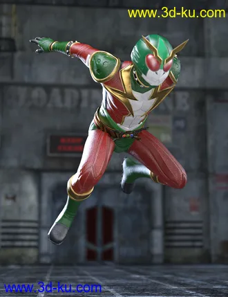 3D打印模型Thunder Rider Lightning Outfit for Genesis 8 and 8.1 Males的图片