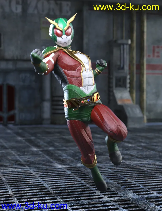 Thunder Rider Lightning Outfit for Genesis 8 and 8.1 Males模型的图片5