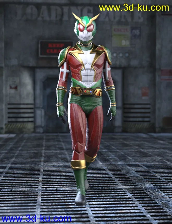 Thunder Rider Lightning Outfit for Genesis 8 and 8.1 Males模型的图片6