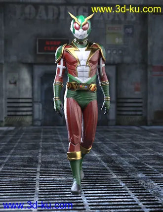 3D打印模型Thunder Rider Lightning Outfit for Genesis 8 and 8.1 Males的图片