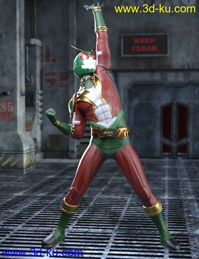 Thunder Rider Lightning Outfit for Genesis 8 and 8.1 Males模型的图片7