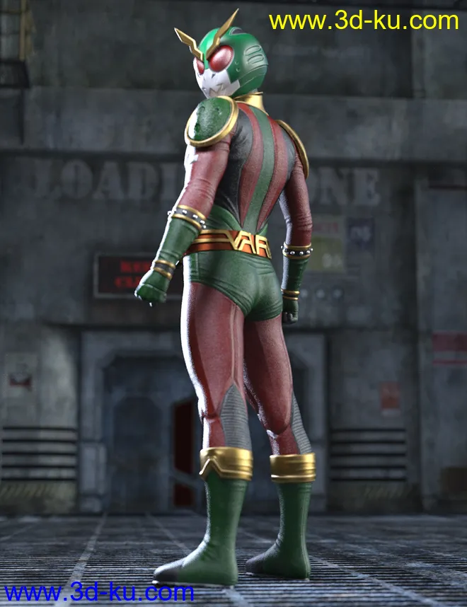 Thunder Rider Lightning Outfit for Genesis 8 and 8.1 Males模型的图片8