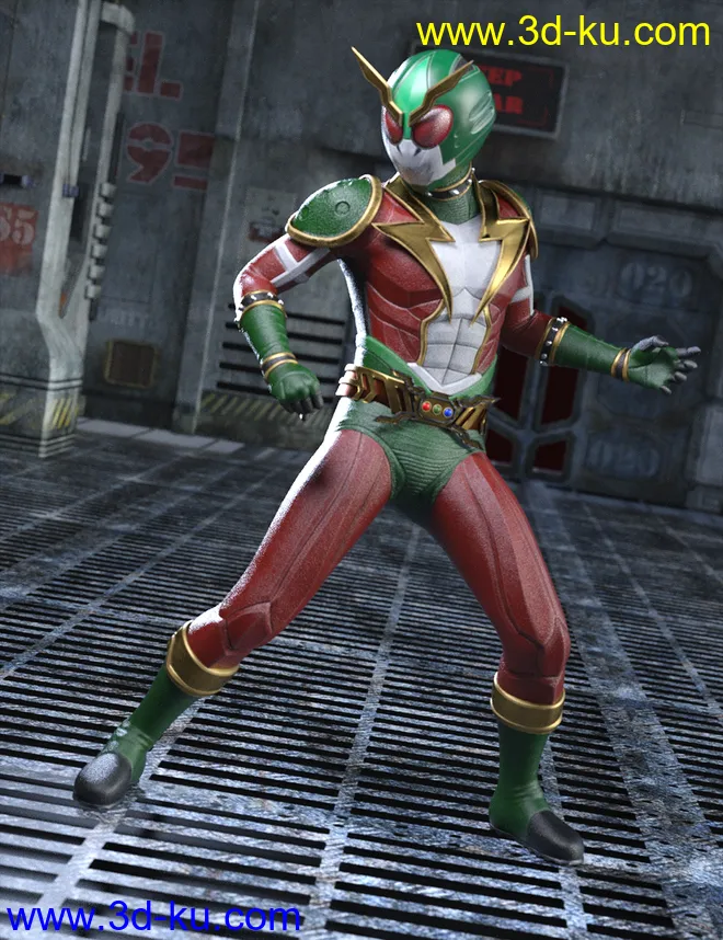 Thunder Rider Lightning Outfit for Genesis 8 and 8.1 Males模型的图片9