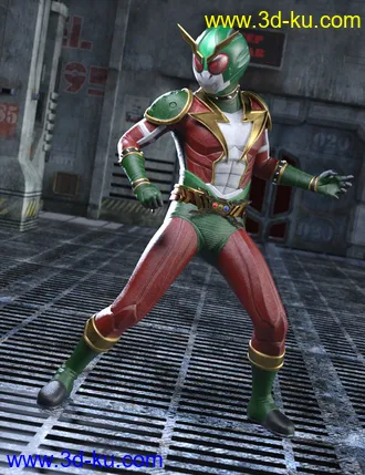 3D打印模型Thunder Rider Lightning Outfit for Genesis 8 and 8.1 Males的图片