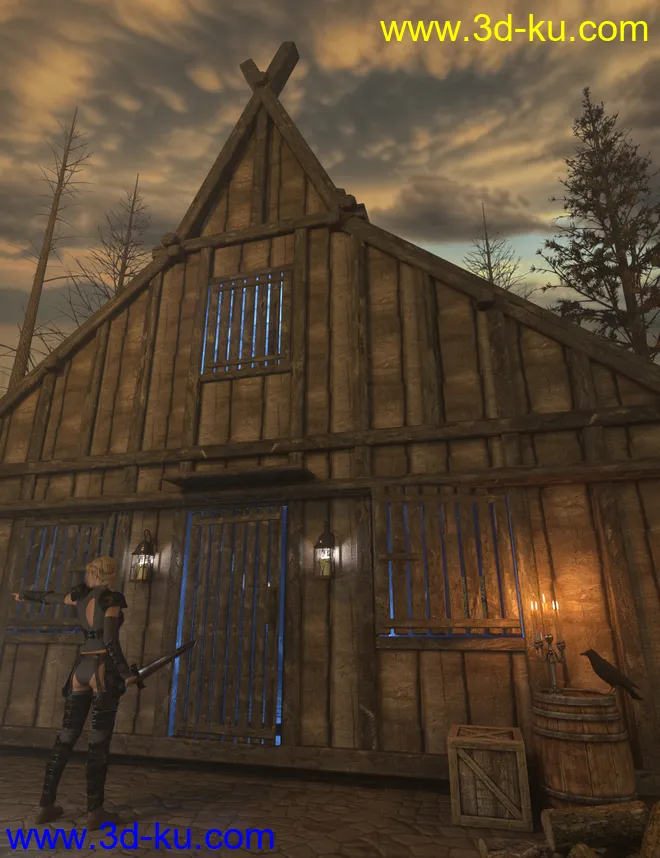 Timber Framed Houses 1模型的图片4