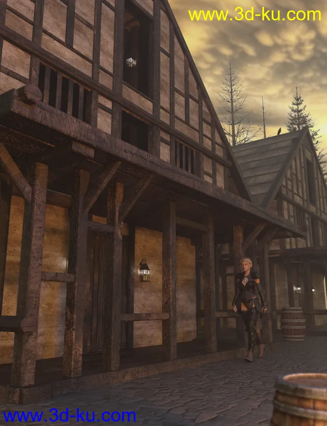 Timber Framed Houses 1模型的图片6