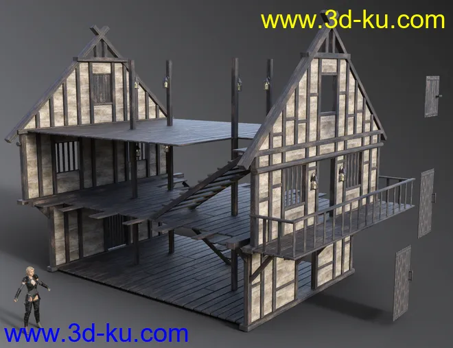 Timber Framed Houses 1模型的图片8