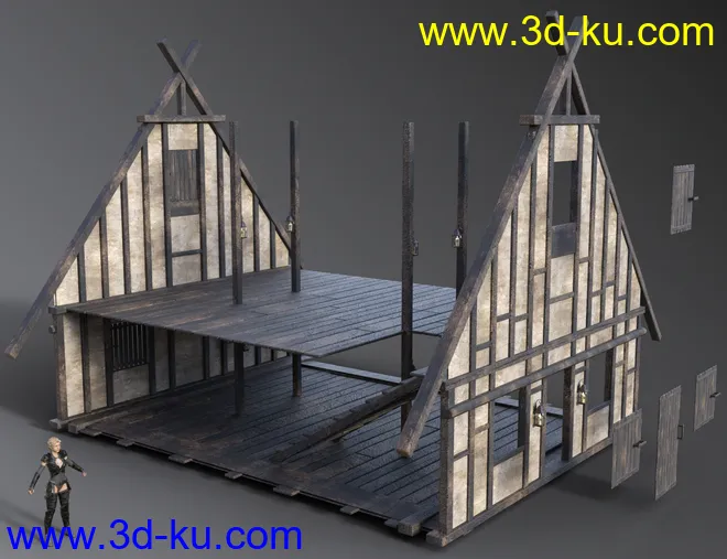 Timber Framed Houses 1模型的图片9
