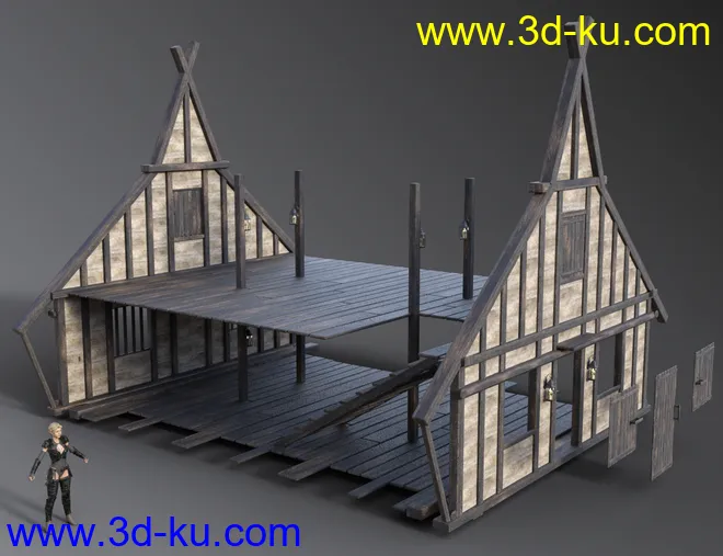 Timber Framed Houses 1模型的图片11