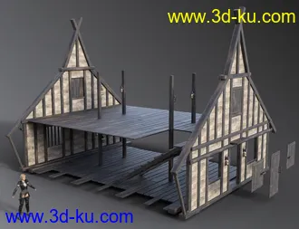 3D打印模型Timber Framed Houses 1的图片