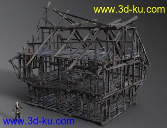 3D打印模型Timber Framed Houses 1的图片