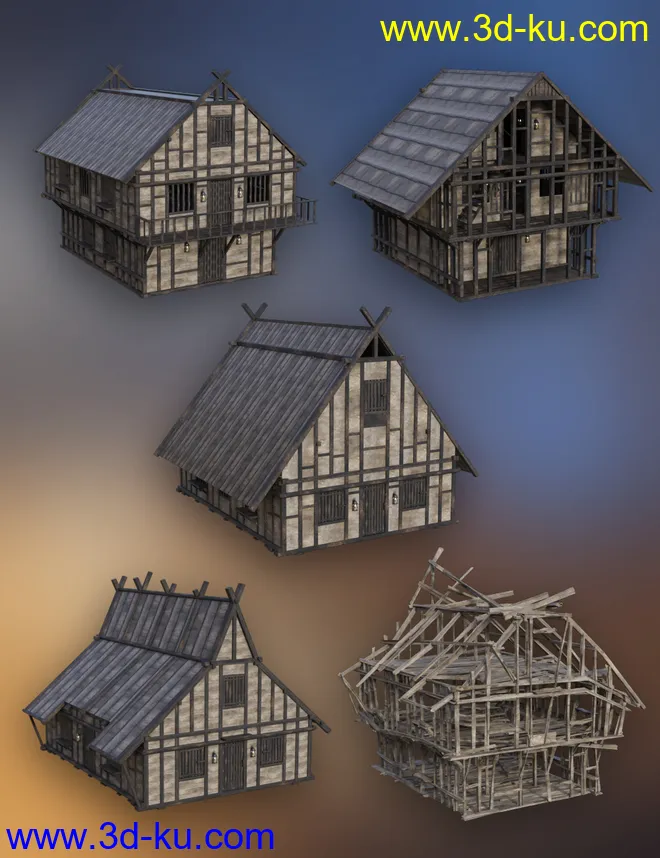 Timber Framed Houses 1模型的图片13