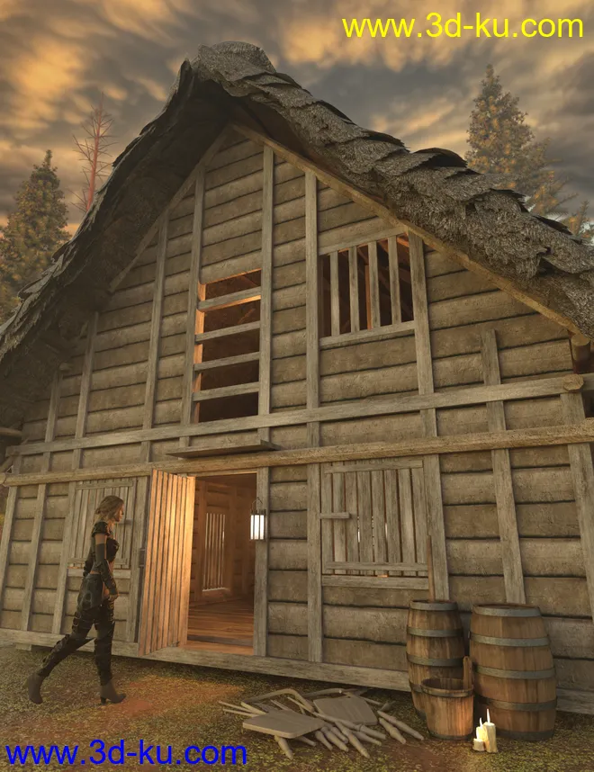 Timber Framed Houses 2模型的图片1