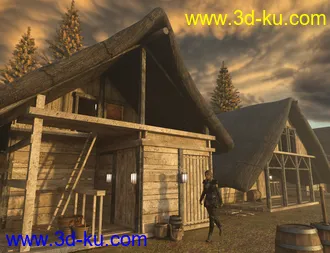 3D打印模型Timber Framed Houses 2的图片