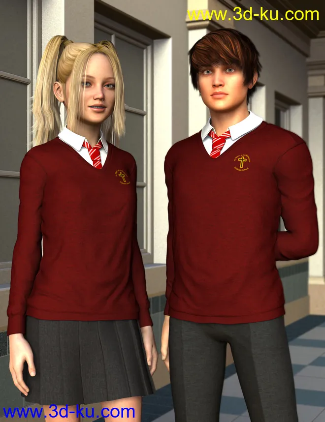 Time for School Sweater for Genesis 2模型的图片1