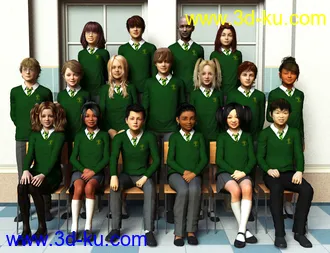 3D打印模型Time for School Sweater for Genesis 2的图片