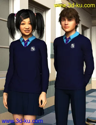 3D打印模型Time for School Sweater for Genesis 2的图片