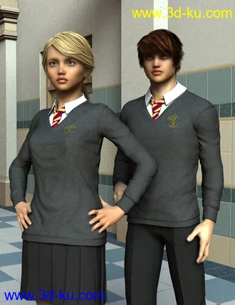 3D打印模型Time for School Sweater for Genesis 2的图片