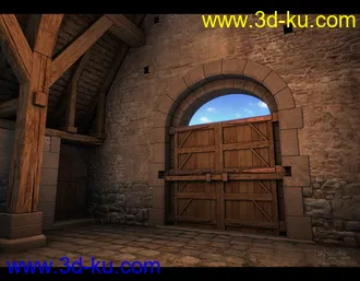 3D打印模型Tithe Barn的图片