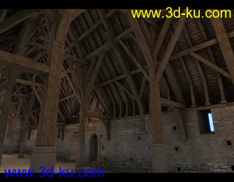 3D打印模型Tithe Barn的图片