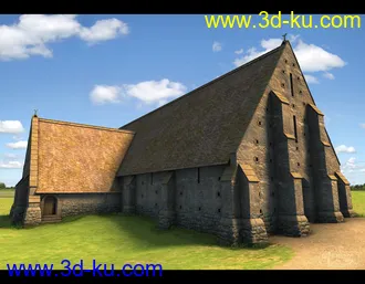 3D打印模型Tithe Barn的图片