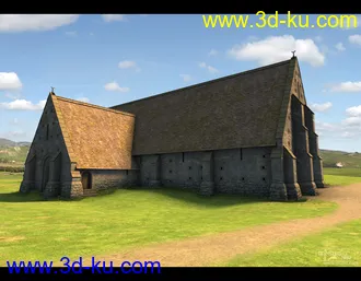 3D打印模型Tithe Barn的图片