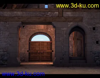 3D打印模型Tithe Barn的图片