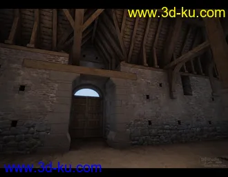 3D打印模型Tithe Barn的图片